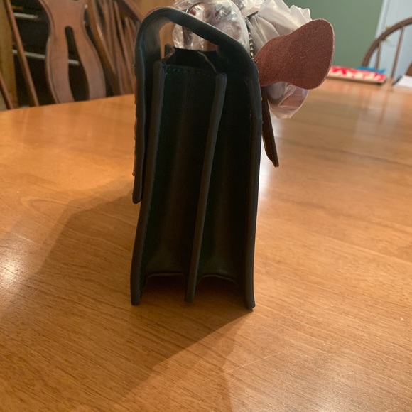 Marseille Leather Pink and green crossbody - Picture 2 of 4